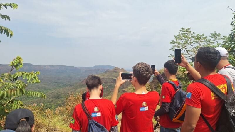 Imagem de compartilhamento para o artigo Estudantes de Costa Rica vivenciam experiência prática de educação ambiental no Parque Estadual Nascentes do Taquari da MS Todo dia